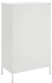 fehér acél magasszekrény 68 x 39 x 113 cm