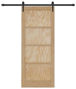 Csúszó ajtó Egyéb ORKDAL Természetes és fekete 83 x 202 cm