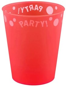 Red, Piros micro prémium műanyag pohár 250 ml