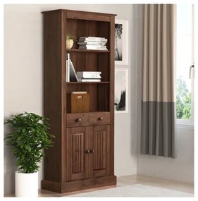 Barna borovi fenyő könyvespolc 181x31 cm Mille – Støraa