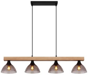 Globo 15544-4H - Csillár zsinóron LINDI 4xE14/15W/230V