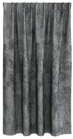 Velúr Függönyök 2 db Pálcával Szürke 140x140 cm