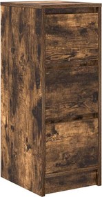 vidaXL füstös tölgy színű szerelt fa tálalószekrény 29,5x34x76 cm