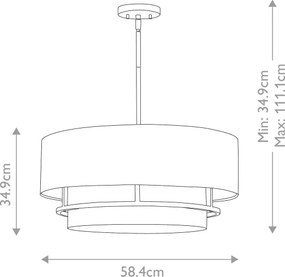Hinkley HK-GRAHAM-L-PN - Felületre szerelhető GRAHAM csillár 4xE14/40W/230V, fényes króm