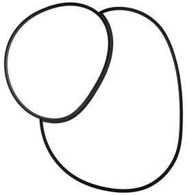 Fekete LED mennyezeti lámpa 63.5x77 cm Rise – Trio