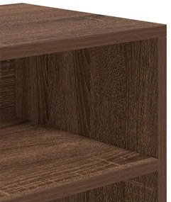 könyvszekrény barna tölgy 60x30x71,5 cm szerelt fa