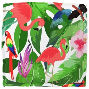 Raklap párna ülőfelülethez Floral 4 pcs Sokszínű 40 x 40 x 8 cm