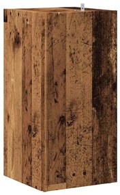sarokszekrény antik fa 33x33x67 cm szerelt fa