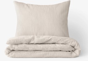 Goldea krepp ágyneműhuzat - latte 140 x 200 és 70 x 90 cm