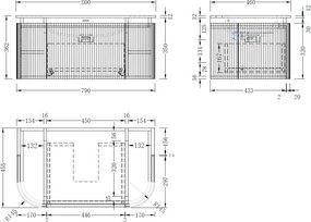 AREZZO design SIERRA 80 cm-es alsószekrény 1 fiók, 2 ajtó, matt fehér