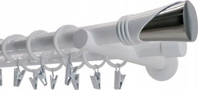 Dupla függönykarnis Fém 19+19mm Fehér 180cm Vega