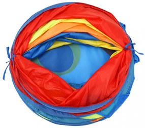 többszínű poliészter gyerek-játszóalagút 245 cm