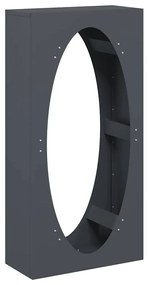 antracitszürke hidegen hengerelt acél tűzifatároló 50x23x100 cm