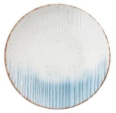 24 darabos étkészlet fehér/kék/porcelán