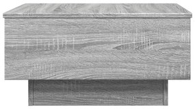 Szürke sonoma színű szerelt fa dohányzóasztal 60 x 45 x 31 cm