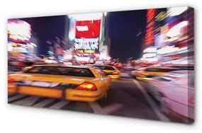 Canvas képek Az autó fény városában 125x50 cm