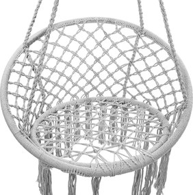 Szürke függőszék KOLUMBIA párnával