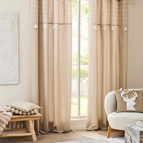 Barna pamutkeverék függöny 140x240 cm Everest – douceur d'intérieur