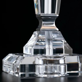 Orion LA 4-1201 - Kristály asztali lámpa VERONIQUE 1xE27/60W/230V fehér/átlátszó