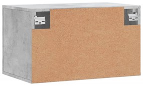 betonszürke szerelt fa faliszekrény 60 x 36,5 x 35 cm