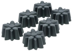 Szilikon sütőforma szett muffinhoz, 6 db-os ø 7 cm Flower – Blomsterbergs