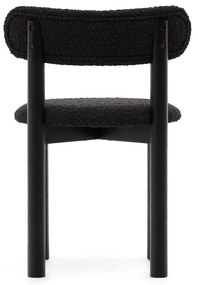 Fekete étkezőszék szett 2 db-os Nebai – Kave Home