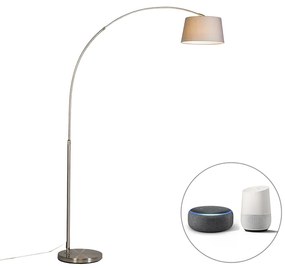 Okos ív lámpa acél árnyékolóval szürke, WiFi-vel A60 - Arc Basic