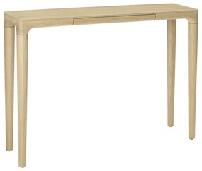Natúr színű tölgyfa konzolasztal 12x110 cm Heart'n'Soul – UMAGE