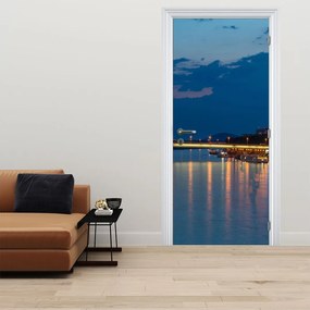 Fotótapéta ajtóra - Pozsony várral (95x205cm)