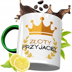 Zöld Bögre Barátnak Születésnapi Ajándék Nyomtatott Fotóval