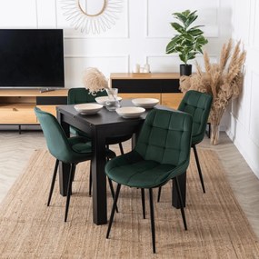 CHRIS szék zöld bársony