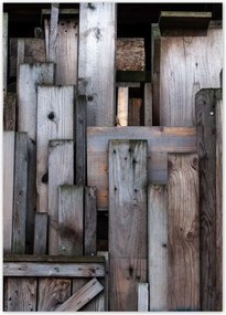 Poszterek 50x70 Régi deszkák 3D hatás