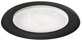Eglo 99703 Penjamo mennyezeti lámpa, csillogós, fekete, 2010 lm, 3000K melegfehér, beépített LED, 17,1W, IP20