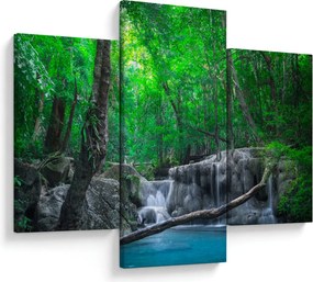 Kép - Erawan vízesés, Kanchanaburi, Thaiföld (90x60 cm)