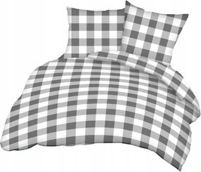 Fakéreg párnahuzat 50x60 szürke fehér kockás