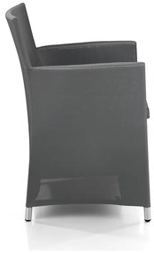 Szürke fém kerti szék Bali - Tomasucci