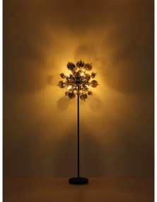 Globo 15633SS - Állólámpa UDO 6xE14/25W/230V fekete/füstös