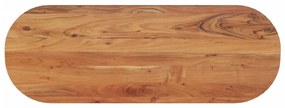 tömör akácfa ovális asztallap 110 x 40 x 2,5 cm
