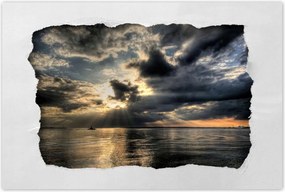 Poszterek 120x80 Naplemente a felhők között