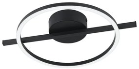 Eglo 901113 - LED Dimmelhető mennyezeti lámpa AMANDOLO LED/17W/230V fekete + + távirányító