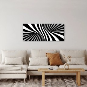 Absztrakt kép zebra csíkokkal (120x50 cm)