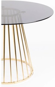 Kerek étkezőasztal üveg asztallappal ø 104 cm Floris – White Label