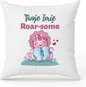 Párna Fehér 40 x 40 cm Személyre szabott Roar Some Mix Minták