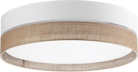 TK LIGHTING 6578 LINOBIANCO Ernyős Mennyezeti Lámpa Fehér, Barna E27 IP20