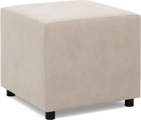 Zeus puff, bársony, 50x50, bézs