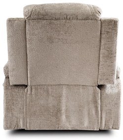 Elektromosan Vezérelhető Masszázsfunkciós Relaxfotel Bézs Szövet Kárpittal. BOX 2