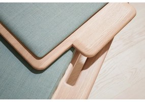 Világoszöld-natúr színű gyapjú pad Elba - Hammel Furniture