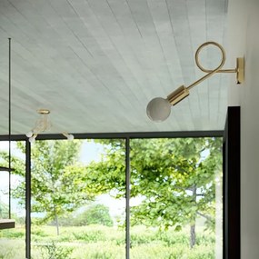 Sollux SL.1437 - Felületre szerelhető csillár  LOOP 3xE27/15W/230V arany