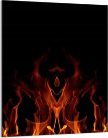 Üveg Vágódeszka 40x52 Tűz a Konyhában