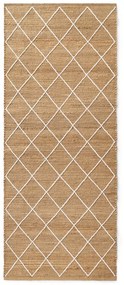 Natúr színű kézi szövésű juta futószőnyeg 80x200 cm Kunu – Hanse Home